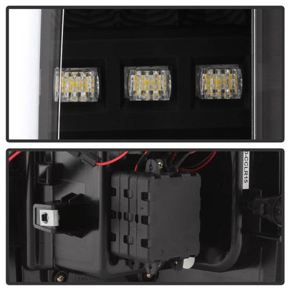 Spyder Chevy Colorado 2015-2017 Light Bar LED Tail Lights - Black ALT-YD-CCO15-LED-BK 5084576