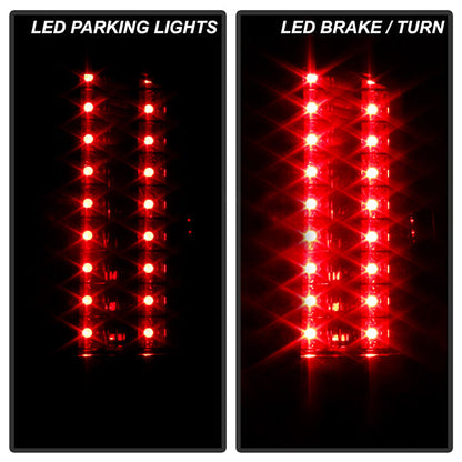 Spyder Chevy Silverado 07-13 LED Tail Lights Red Smoke ALT-YD-CS07-LED-RS 5001801