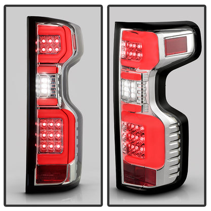 Spyder Chevy Silverado 19-20 (Do Not Fit Halogen Model) LED Tail Light - Chrome ALT-YD-CS19LED-C 5087287