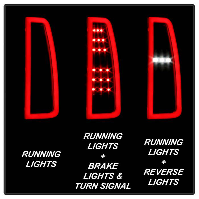 Spyder Chevy Tahoe / Suburban 15-17 LED Tail Lights - Black Smoke (ALT-YD-CTA15-LED-BSM) 5085078
