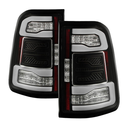 SPYDER Apex 19-23 Dodge Ram 1500 (w/ Factory LED) LED Tail Light - Black (ALT-YD-DR19LEDT2-SEQ-BK) 5089144