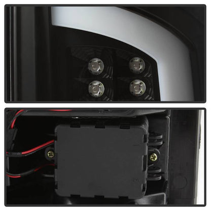 Spyder 07-09 Dodge Ram 2500/3500 V3 Light Bar LED Tail Lights - Black (ALT-YD-DRAM06V3-LBLED-BK) 5084262