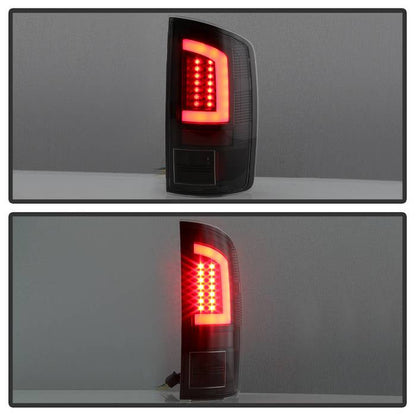 Spyder 07-09 Dodge Ram 2500/3500 V3 Light Bar LED Tail Lights - Black (ALT-YD-DRAM06V3-LBLED-BK) 5084262