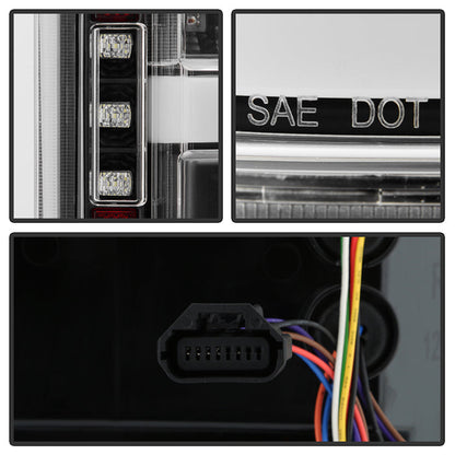SPYDER 18-20 Ford F150 w/ Rear Blind Spot LED Tail Lights - Black (ALT-YD-FF15018BS-LED-BK) 5088550
