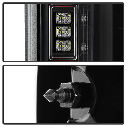 SPYDER 21-23 Ford F150 (Halogen w/ Blind Spot) Full LED Tail Lights - Black (ALT-YD-FF15021HALBS-BK) 5088789