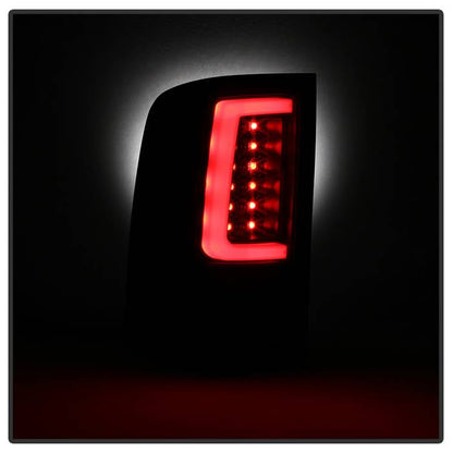 Spyder 07-13 GMC Sierra 1500 V2 Light Bar LED Tail Lights - Black (ALT-YD-GS07V2-LBLED-BK) 5084743