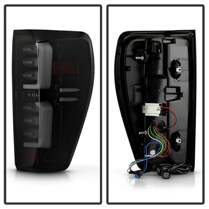 SPYDER 19-20 GMC Sierra 1500 (w/o Factory LED) LED Tail Lights - Black Smoke (ALT-YD-GS19-GRLED-BSM) 5089458