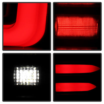 SPYDER 19-20 GMC Sierra 1500 (w/o Factory LED) LED Tail Lights - Black Smoke (ALT-YD-GS19-GRLED-BSM) 5089458