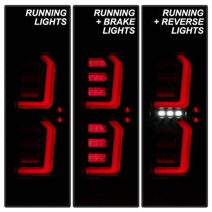 Spyder GMC Sierra 19-20 Incandescent Bulb Model Only LED Tail Lights-Black Smoke ALT-YD-GS19-LED-BSM 5000293