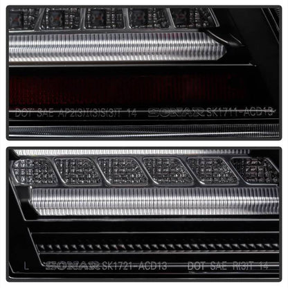 Spyder Honda Accord 08-12 4DR LED Tail Lights Black ALT-YD-HA08-4D-LED-BK 5032621