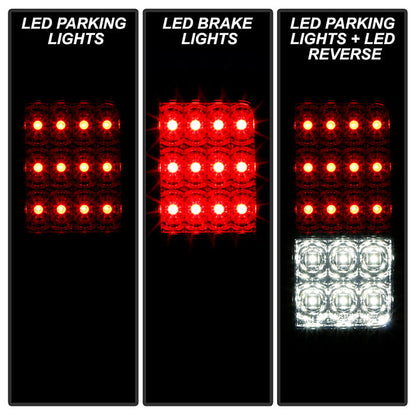 Spyder Jeep Wrangler 07-15 LED Tail Lights Smoke ALT-YD-JWA07-LED-SM 5070418