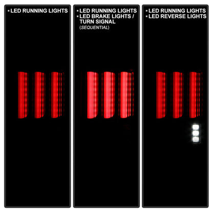 Spyder 07-16 Jeep Wrangler Verison 2 Light Bar LED Tail Lights - Smoke (ALT-YD-JWA07V2-LBLED-BSM) 5084781