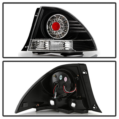 Spyder Lexus IS 300 01-05 LED Tail Lights Black ALT-YD-LIS300-LED-BK 5005809
