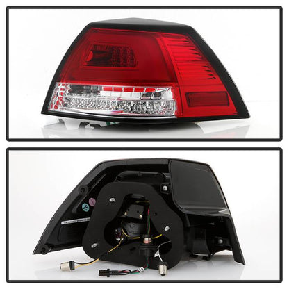 Spyder Pontiac G8 08-09 Version 2 Light Bar LED Tail Lights - Red Clear- ALT-YD-PG808V2-LB-RC 5086075