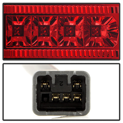 Spyder Scion XB 03-07 Version 2 LED Tail Lights Red Clear ALT-YD-TSXB03-LED-V2-RC 5042750