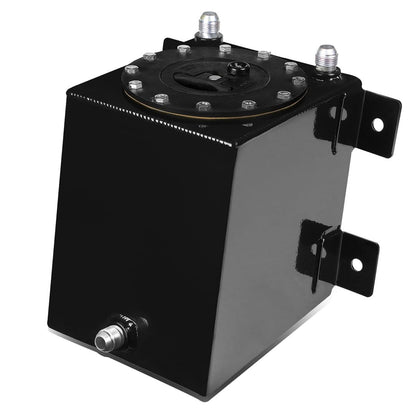 1-Gallon Aluminum Fuel Cell Gas Tank with Black Cap Bottom-Feed
