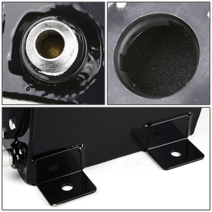 1-Gallon Aluminum Fuel Cell Gas Tank with Black Cap Bottom-Feed