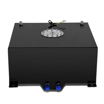 15.5 Gallon Aluminum Fuel Cell Gas Tank with Level Sender - Polished