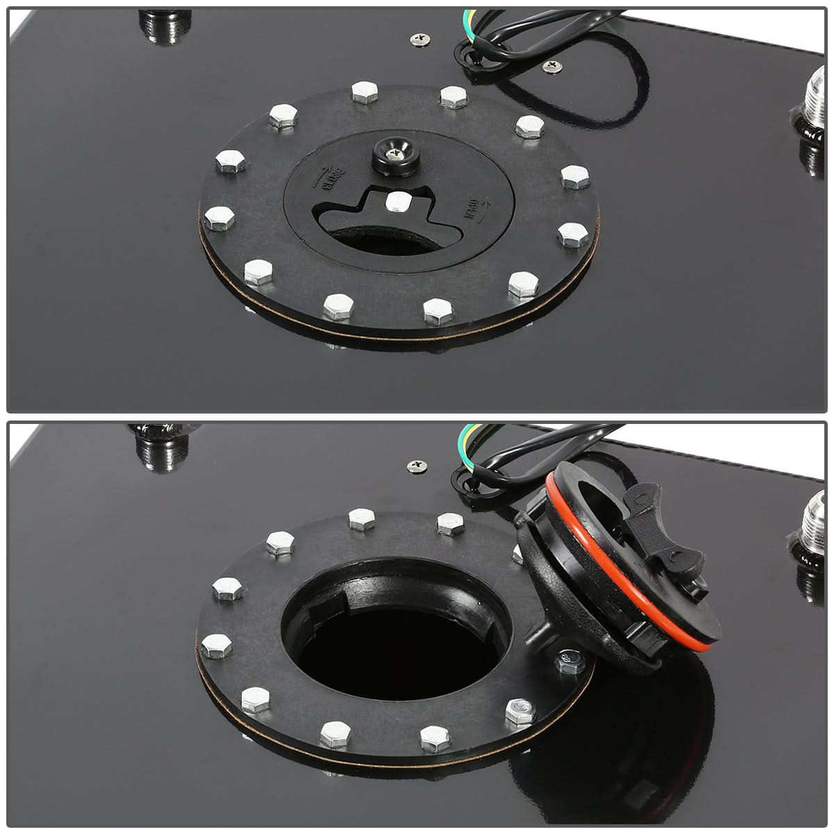 15.5 Gallon Fuel Cell Gas Tank with Level Sender - Aluminum