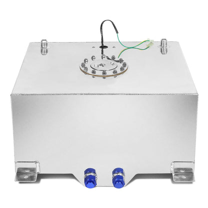 20 Gallon Aluminum Fuel Cell Gas Tank with Level Sender Polished