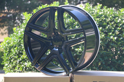 22" Wheels fits Mercedes Benz GL350 GL450 GL500 GL550 GLE350 GLE400 GLE43 GLE450 GLE53 GLE63 GLS450 GLS550 GLS63 ML350 ML500 ML550