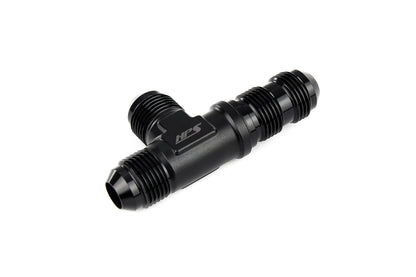 HPS Performance Products AN Male to Male Bulkhead Adapter, Aluminum, Black