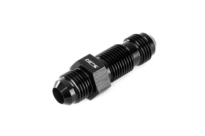 HPS Performance Products AN Male to Male Bulkhead Adapter, Aluminum, Black
