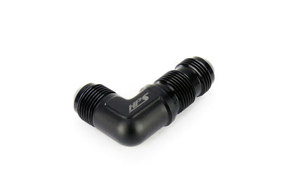 HPS Performance Products AN Male to Male Bulkhead Adapter, Aluminum, Black