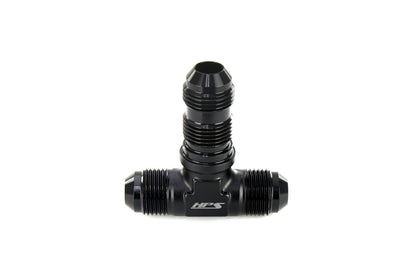 HPS Performance Products AN Male to Male Bulkhead Adapter, Aluminum, Black