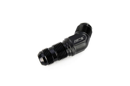 HPS Performance Products AN Male to Male Bulkhead Adapter, Aluminum, Black