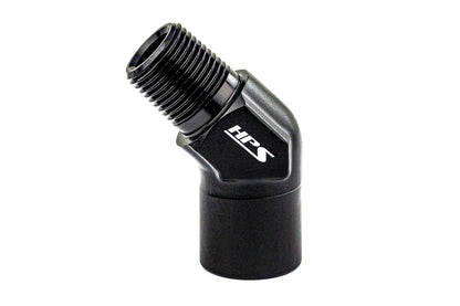 HPS Performance Products NPT Male To NPT Female Adapter, Aluminum, Black