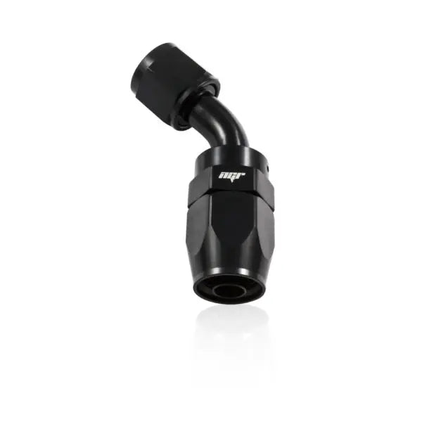 NGR 45° Swivel Hose End AN Fitting, Black Anodized (4AN-10AN)