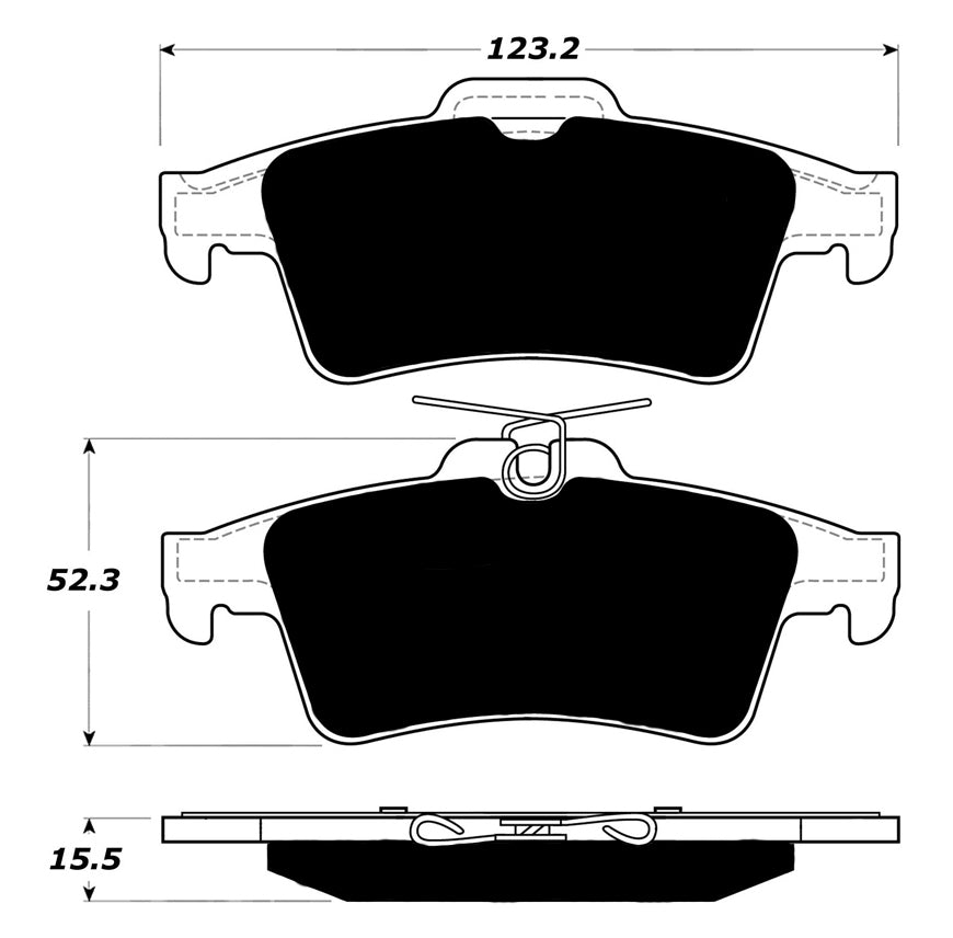 Porterfield Brake Pads for 2003 SAAB 9-3 Linear