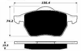 Porterfield Brake Pads for 2002 VOLKSWAGEN BEETLE Turbo S