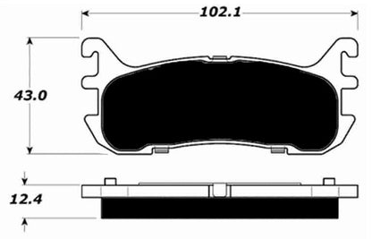 Porterfield Brake Pads for 1997 FORD ZX2