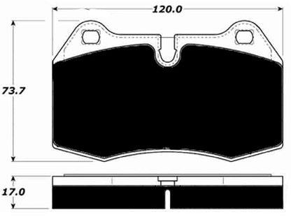 Porterfield Brake Pads for 2002 FERRARI 456 M GTA w/Brembo Brakes
