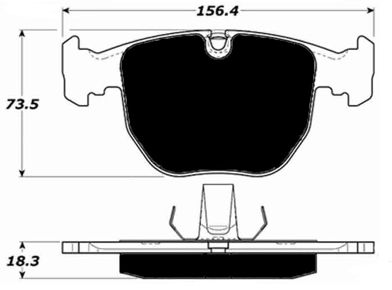 Porterfield Brake Pads for 2000 BMW 540i