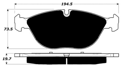 Porterfield Brake Pads for 1996 BMW 750iL