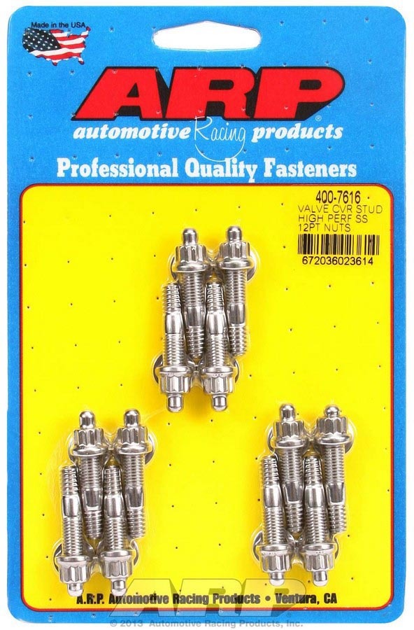 SS 12PT VLV CVR STUD KIT 12PC