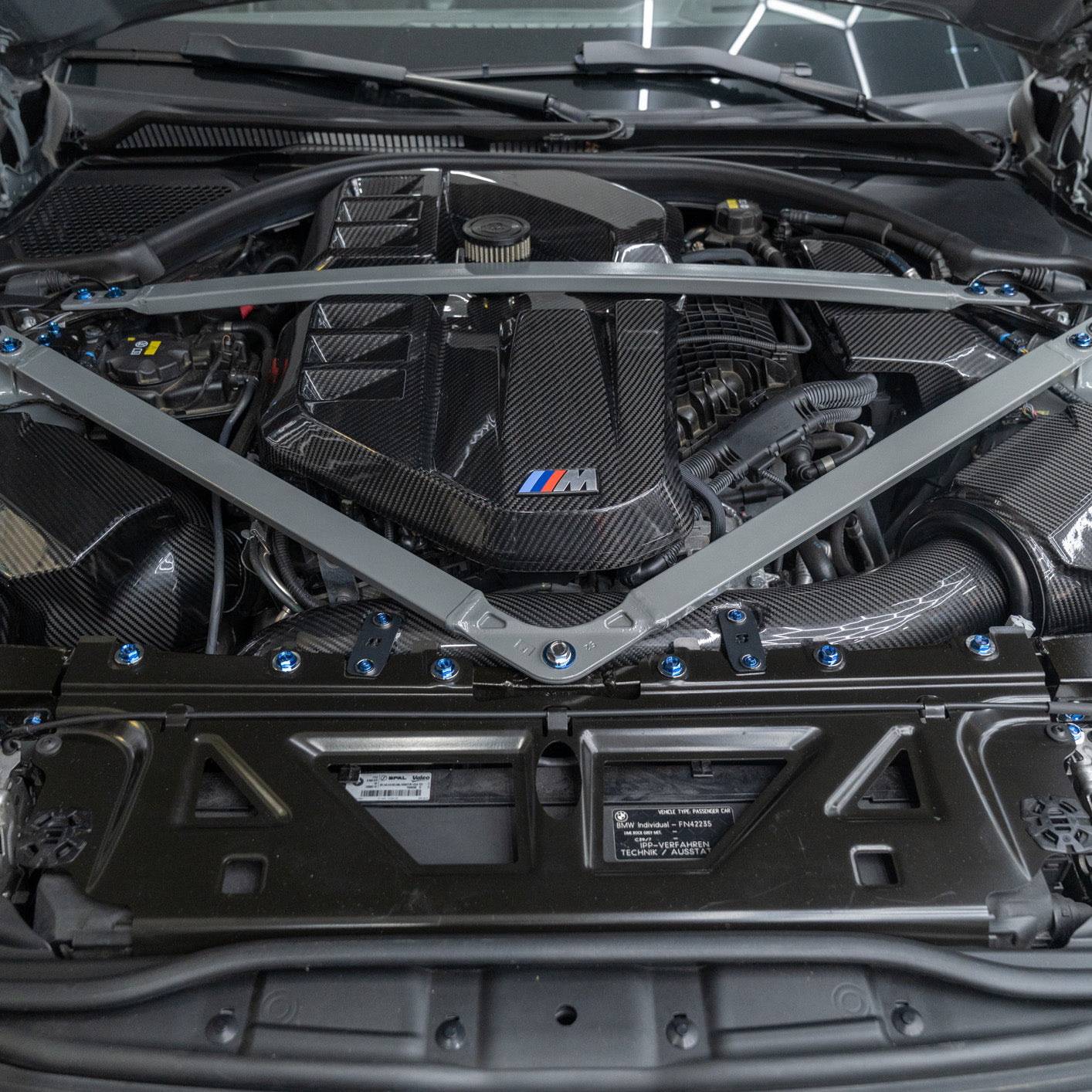 JDC Titanium Engine Bay Dress-Up Hardware Kit | 2021-2026 BMW M3/M4