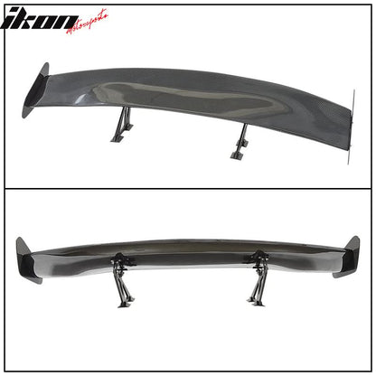 56"Inch GT Style 3D Carbon Fiber Racing Race Drag Trunk Spoiler Wing