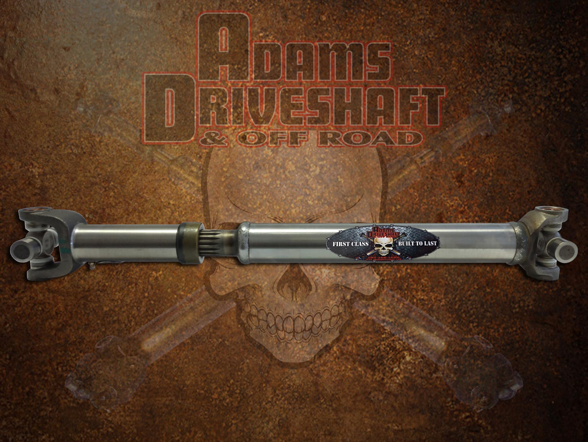Adams Driveshaft CJ Front Slip-N-Stub 1310 Driveshaft Heavy Duty Series Greasable U-Joints
