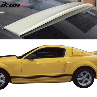 Fits 05-09 Mustang Coupe Roof Spoiler & PU Side Scoop & Window Louvers