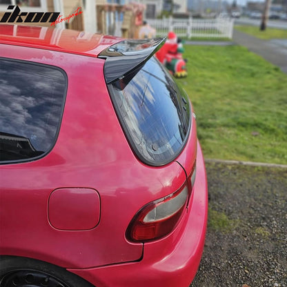 1992-1995 Honda Civic Hatchback Glossy Black Roof Window Spoiler ABS