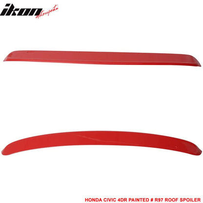 1996-2000 Honda Civic Sedan 4Dr Rear Window Roof Spoiler Wing ABS
