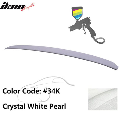 2014-2017 Mazda 3 Sedan 4-Door OE Style Rear Roof Spoiler Lip Wing ABS
