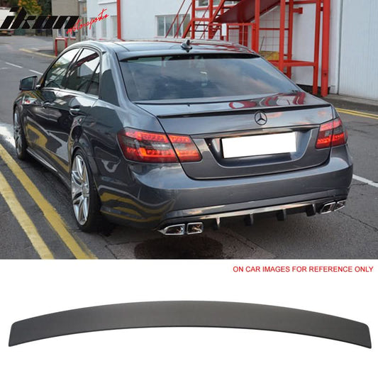 2010-2016 Benz W212 E-Class L Style Matte Black Roof Spoiler Wing ABS