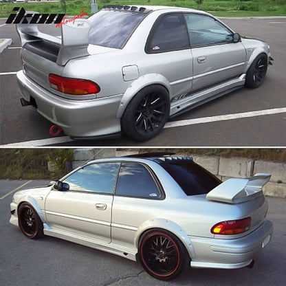 1993-2001 Subaru Impreza VTX Style Fin Rear Roof Spoiler Wing ABS
