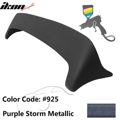 Fits 09-13 Toyota Corolla S LE XLE XRS ABS Rear Roof Spoiler Unblack