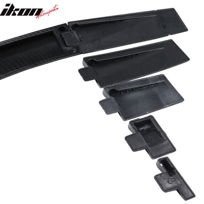 Universal Fitment Carbon Fiber Print Adjustable Rear Roof Spoiler ABS